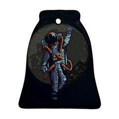 Illustration Drunk Astronaut Bell Ornament (two Sides)