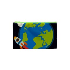 Spaceship Design Cosmetic Bag (xs)