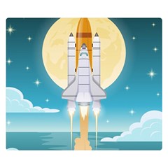 Space Exploration Illustration Double Sided Flano Blanket (small)  by Vaneshart