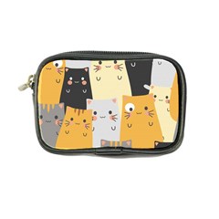 Seamless Pattern Cute Cat Cartoons Coin Purse