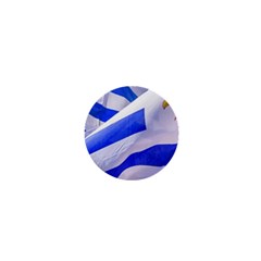 Uruguay Flags Waving 1  Mini Buttons by dflcprintsclothing