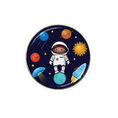 Boy Spaceman Space Rocket Ufo Planets Stars Hat Clip Ball Marker (10 Pack) by Vaneshart