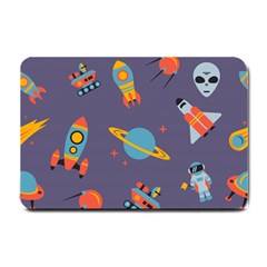 Space Seamless Pattern Small Doormat  by Vaneshart
