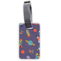 Space Seamless Pattern Luggage Tag (one Side)