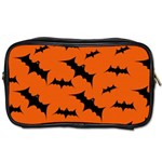 Halloween Card With Bats Flying Pattern Toiletries Bag (Two Sides) Front