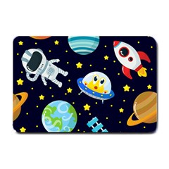 Space Seamless Pattern Small Doormat  by Vaneshart