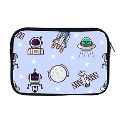 Seamless Pattern With Space Theme Apple Macbook Pro 17  Zipper Case