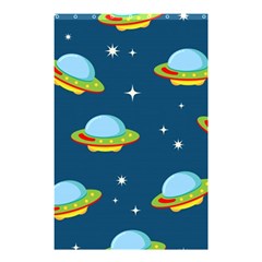 Seamless Pattern Ufo With Star Space Galaxy Background Shower Curtain 48  x 72  (Small) 