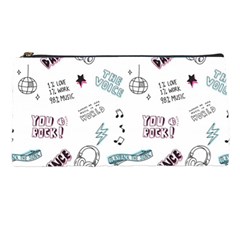 Music Themed Doodle Seamless Background Pencil Case