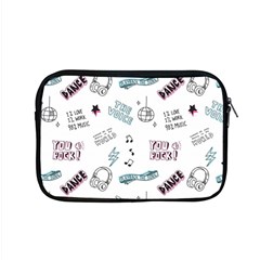 Music Themed Doodle Seamless Background Apple Macbook Pro 15  Zipper Case