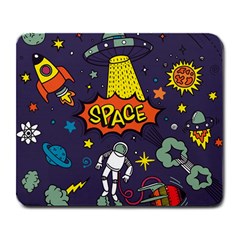 Vector Flat Space Design Background With Text Large Mousepads