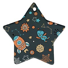 Space Seamless Pattern Ornament (star)