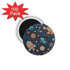 Space Seamless Pattern 1 75  Magnets (100 Pack)  by Vaneshart