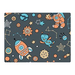 Space Seamless Pattern Double Sided Flano Blanket (mini)  by Vaneshart