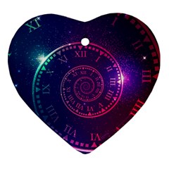 Time Machine Heart Ornament (two Sides) by Vaneshart