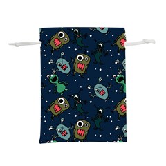 Monster Alien Pattern Seamless Background Lightweight Drawstring Pouch (m) by Vaneshart