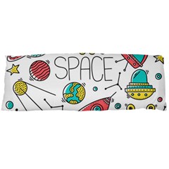 Space Cosmos Seamless Pattern Seamless Pattern Doodle Style Body Pillow Case Dakimakura (two Sides)