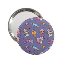 Outer Space Seamless Background 2 25  Handbag Mirrors