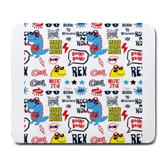 Monster Cool Seamless Pattern Large Mousepads