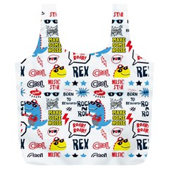 Monster Cool Seamless Pattern Full Print Recycle Bag (xl)