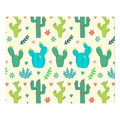 Cactus Succulents Floral Seamless Pattern Double Sided Flano Blanket (large) 