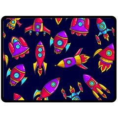 Space Patterns Fleece Blanket (large)  by Vaneshart