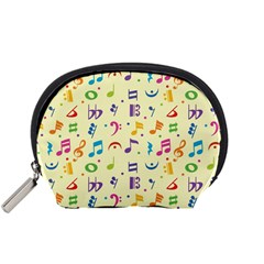 Seamless Pattern Musical Note Doodle Symbol Accessory Pouch (small)