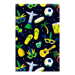 Seamless Brazilian Carnival Pattern With Musical Instruments Shower Curtain 48  X 72  (small) 