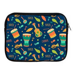 Brazil Musical Instruments Seamless Carnival Pattern Apple Ipad 2/3/4 Zipper Cases