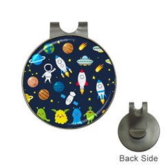 Big Set Cute Astronauts Space Planets Stars Aliens Rockets Ufo Constellations Satellite Moon Rover V Hat Clips With Golf Markers by Vaneshart