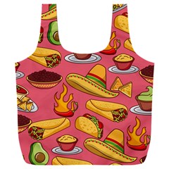 Seamless Pattern Mexican Food Hat Traditional Full Print Recycle Bag (xxl) by Vaneshart