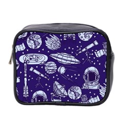 Space Sketch Seamless Pattern Mini Toiletries Bag (two Sides) by Vaneshart