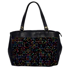 Seamless Pattern With Love Symbols Oversize Office Handbag