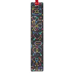 Seamless Pattern With Love Symbols Large Book Marks by Vaneshart