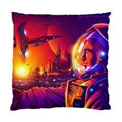 Far Future Human Colonization Standard Cushion Case (two Sides) by Vaneshart