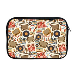 Music Retro Seamless Pattern Apple Macbook Pro 17  Zipper Case