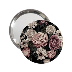 Elegant Seamless Pattern Blush Toned Rustic Flowers 2 25  Handbag Mirrors