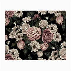 Elegant Seamless Pattern Blush Toned Rustic Flowers Small Glasses Cloth (2 Sides)