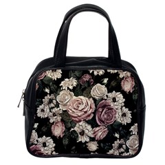 Elegant Seamless Pattern Blush Toned Rustic Flowers Classic Handbag (One Side)