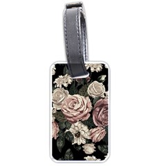 Elegant Seamless Pattern Blush Toned Rustic Flowers Luggage Tag (one side)