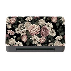 Elegant Seamless Pattern Blush Toned Rustic Flowers Memory Card Reader with CF