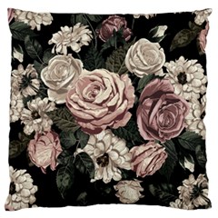 Elegant Seamless Pattern Blush Toned Rustic Flowers Large Cushion Case (One Side)