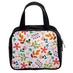 Colorful Ditsy Floral Print Background Classic Handbag (two Sides)