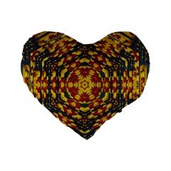 Yuppie And Hippie Art With Some Bohemian Style In Standard 16  Premium Heart Shape Cushions by pepitasart