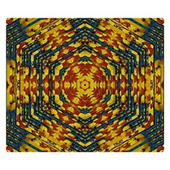 Yuppie And Hippie Art With Some Bohemian Style In Double Sided Flano Blanket (small)  by pepitasart