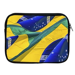 Brazil Flags Waving Background Apple Ipad 2/3/4 Zipper Cases by dflcprintsclothing