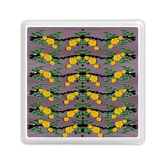 Plumeria And Frangipani Temple Flowers Ornate Memory Card Reader (square) by pepitasart