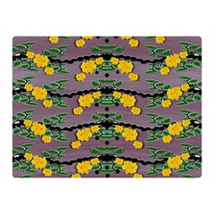 Plumeria And Frangipani Temple Flowers Ornate Double Sided Flano Blanket (mini)  by pepitasart