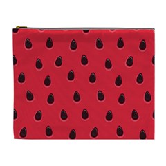 Seamless Watermelon Surface Texture Cosmetic Bag (xl) by Vaneshart