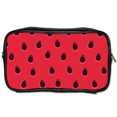 Seamless Watermelon Surface Texture Toiletries Bag (one Side) by Vaneshart